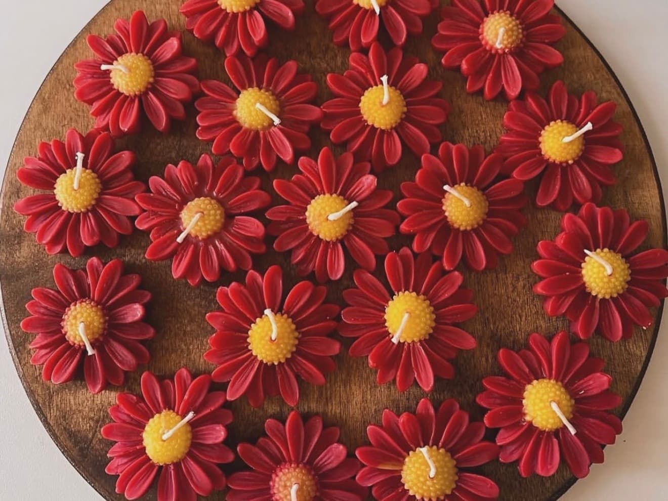 Red  Sunshine Candle