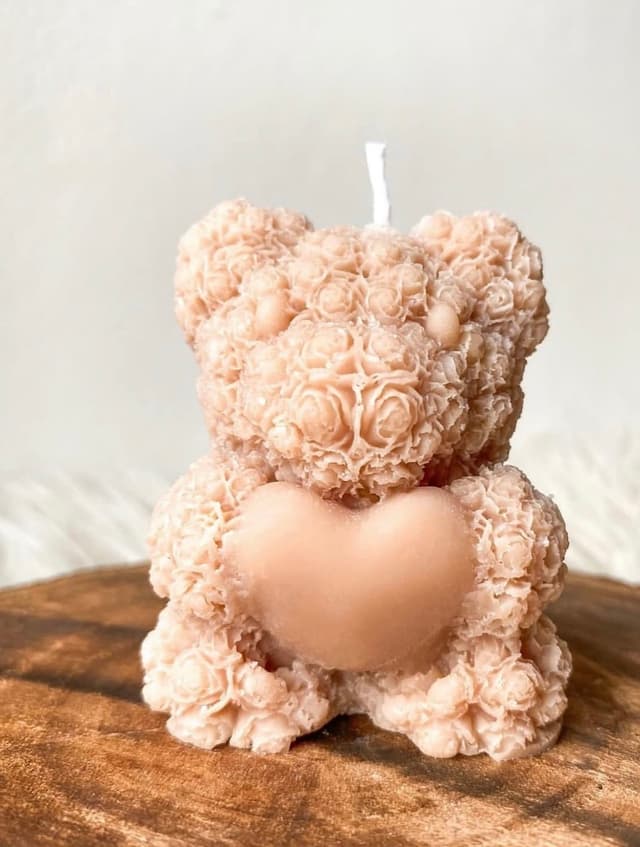 Mocha Bear Candle